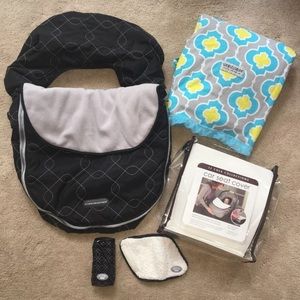 Infant car seat accessories bundle